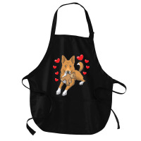 Bedouin Sheepdog T  Shirt Canaan Dog With Stuffed Animal And Hearts T Medium-length Apron | Artistshot