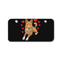 Bedouin Sheepdog T  Shirt Canaan Dog With Stuffed Animal And Hearts T Bicycle License Plate | Artistshot