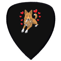 Bedouin Sheepdog T  Shirt Canaan Dog With Stuffed Animal And Hearts T Shield S Patch | Artistshot