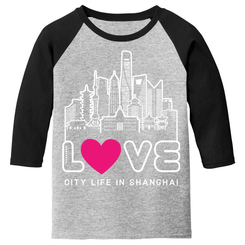 Love City Life In Shanghai Youth 3/4 Sleeve by seifertmurryq3jmxs | Artistshot