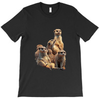 Lettertrunk Meerkat Family In The Kalahari Desert T-shirt | Artistshot