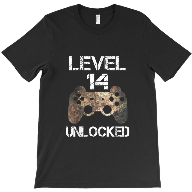 Level 14 Unlocked Boys 14th Birthday 14 Year Old Gamer T-shirt | Artistshot