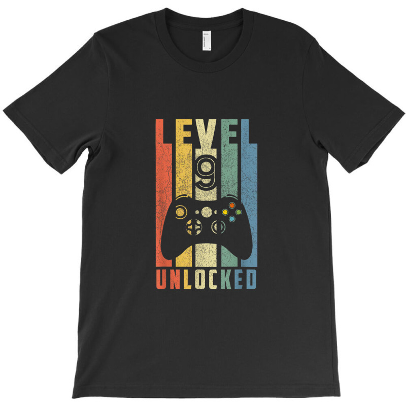 Level 9 Unlocked Tshirt 9th Video Gamer Birthday Boy Gifts T-shirt | Artistshot