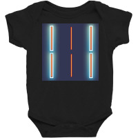 Bright Light Neon Colour Background Illustration. Baby Bodysuit | Artistshot