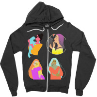 Behind Every Great Woman, Is Here Cat Stickers Zipper Hoodie | Artistshot