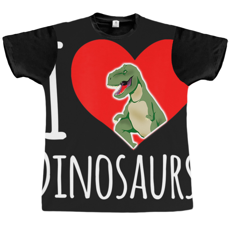 Dinosaur I Love Dinosaurs T-rex Graphic T-shirt by degreesgunner | Artistshot