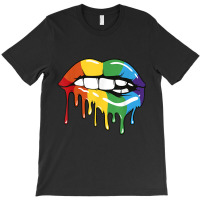 Lgbt Rainbow Lip Pro Gay Pride Month Lgbtq T-shirt | Artistshot