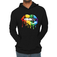 Lgbt Rainbow Lip Pro Gay Pride Month Lgbtq Lightweight Hoodie | Artistshot