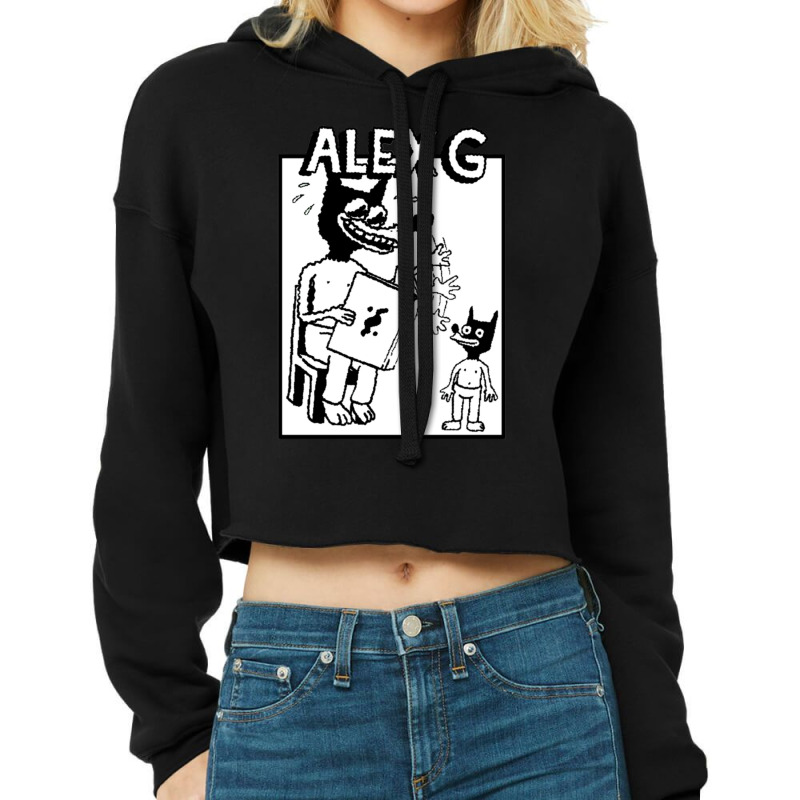 Alex G Cropped Hoodie by NINOZKABAUGHMAN | Artistshot