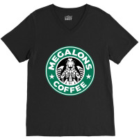 Megalons Coffee V-neck Tee | Artistshot