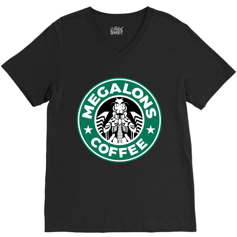 Megalons Coffee V-Neck Tee by seifertmurryq3jmxs | Artistshot