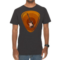 Vintage Guitar Pick Guitarist Lover Instrument Electric Bass Vintage T-shirt | Artistshot