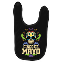 Cinco De Mayo Sugar Skull Mexican Fiesta Dia De Los Muertos Baby Bibs | Artistshot