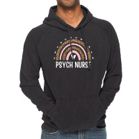 Psych Nurse Nursing Leopard Rainbow Psychiatric Nurse Women Vintage Hoodie | Artistshot