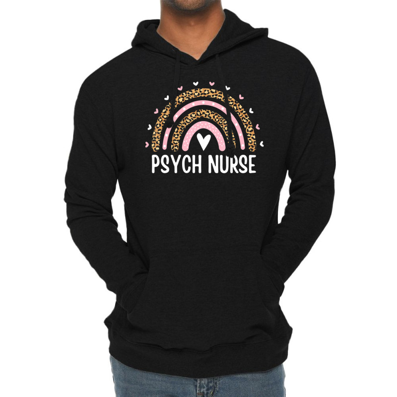 Psych Nurse Nursing Leopard Rainbow Psychiatric Nurse Women Lightweight Hoodie by Min09 | Artistshot