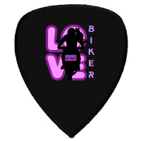 Biker And Best Cat Mom Motorcycle Rider Purple Shield S Patch | Artistshot