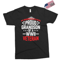 Proud Grandson Of A Wwii Veteran Military Exclusive T-shirt | Artistshot