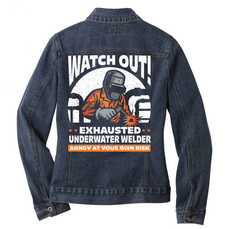 Weld Metal Worker Gift Welder Welding-snypg Ladies Denim Jacket by oatesorlandoi9eepf | Artistshot