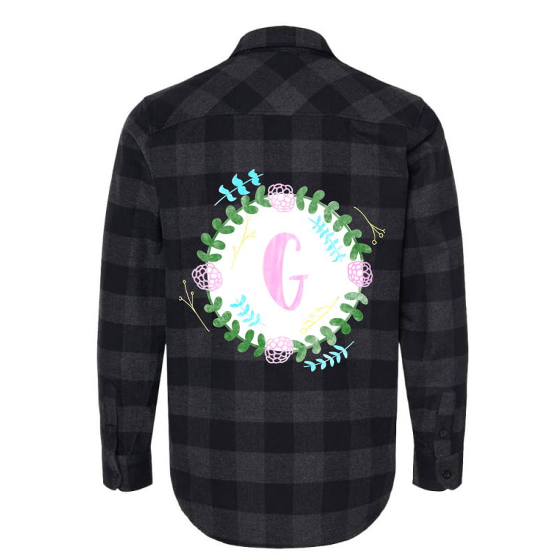 Letter G Monogram Flannel Shirt by NINOZKABAUGHMAN | Artistshot