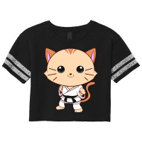 Jiu Jitsu Cat Kawaii Mma Martial Arts Pet Owner Scorecard Crop Tee | Artistshot