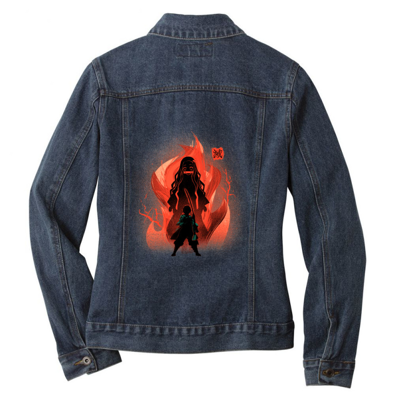 Dance Of The Fire God 1 Ladies Denim Jacket by JohannaMay | Artistshot