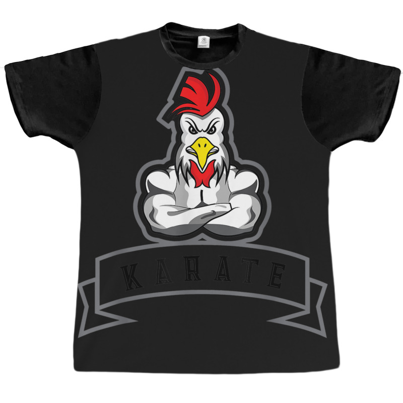 Strong Rooster Karate Martial Arts Fighter Graphic T-shirt by ColleenDChamplin | Artistshot