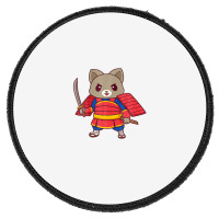 Kawaii Samurai Ninja Cat Round Patch | Artistshot