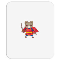 Kawaii Samurai Ninja Cat Mousepad | Artistshot