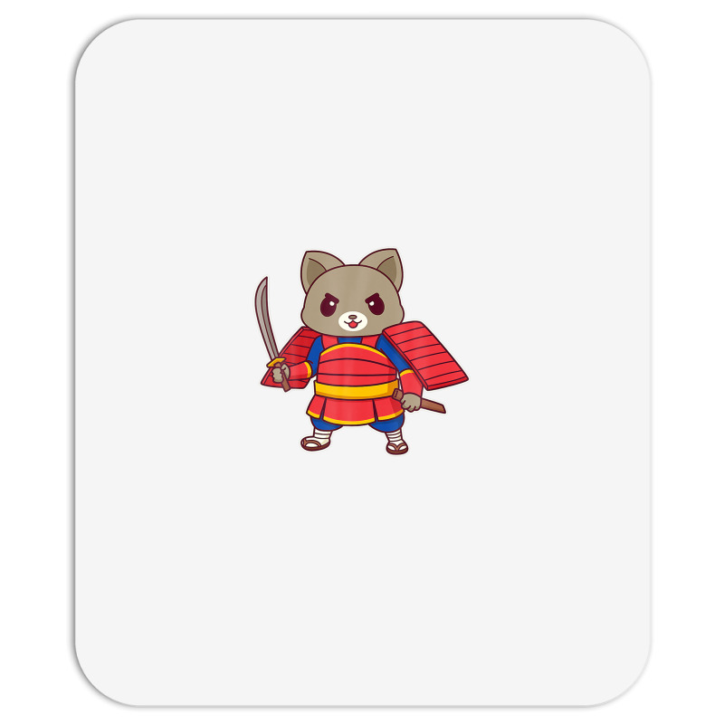 Kawaii Samurai Ninja Cat Mousepad | Artistshot