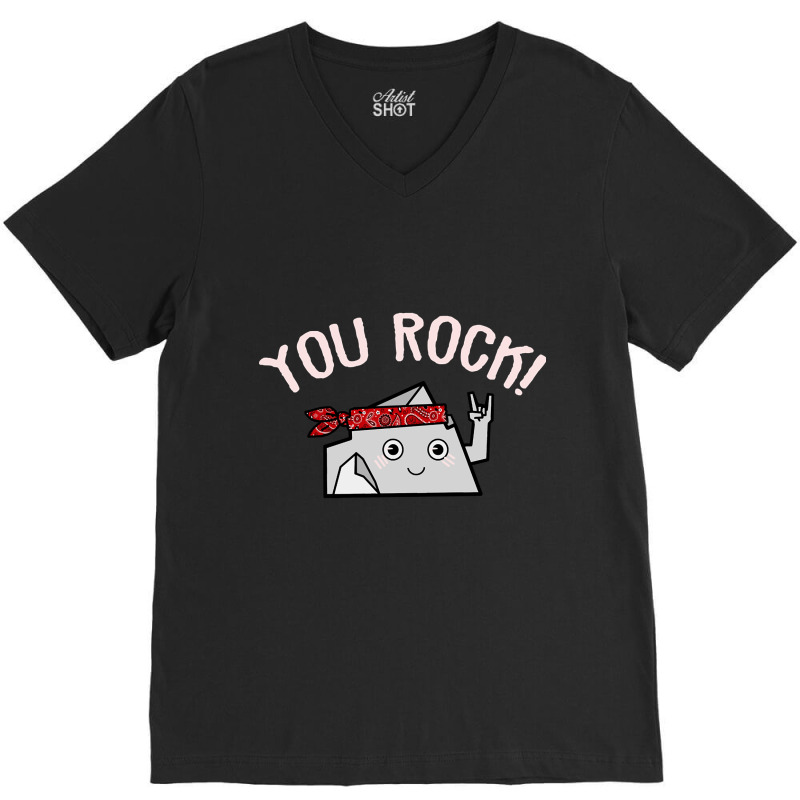 You Rock V-neck Tee | Artistshot