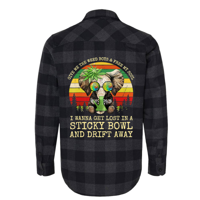 Cool Elephant Smoking Weed Bong Marijuana Cannabis Stoner Flannel Shirt | Artistshot