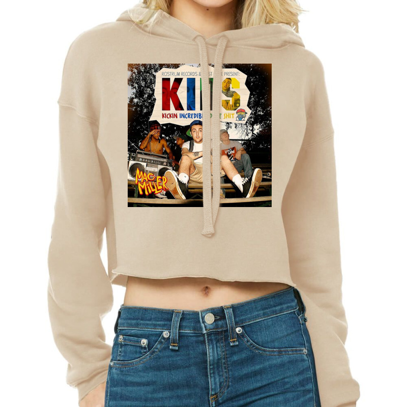 Mac Kids Poster Cropped Hoodie by eddaperkins | Artistshot