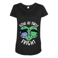 Kawaii Frankenstein's Monster And Bride Of Frankenstein Love At First  Maternity Scoop Neck T-shirt | Artistshot