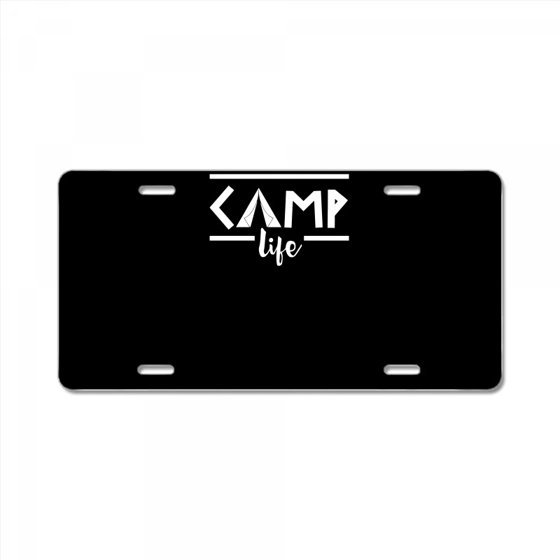 Camp Life License Plate | Artistshot