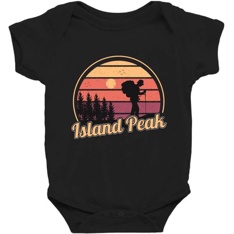 Island Peak Camping Baby Bodysuit by Jankonen637 | Artistshot