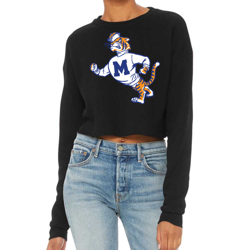 Vintage Walking Angry Tiger Memphis Cropped Sweater by JeremyHurley | Artistshot