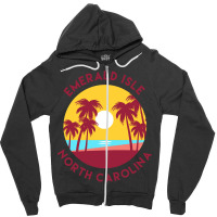 Emerald Isle, North Carolina Zipper Hoodie | Artistshot