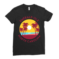 Emerald Isle, North Carolina Ladies Fitted T-shirt | Artistshot