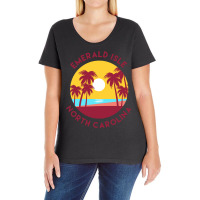 Emerald Isle, North Carolina Ladies Curvy T-shirt | Artistshot