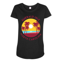 Emerald Isle, North Carolina Maternity Scoop Neck T-shirt | Artistshot