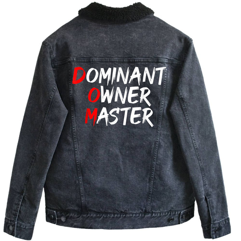 Dominant Owner Master  Secret Bdsm Sex Names Gift Unisex Sherpa-Lined Denim Jacket by AmandaGoodrich | Artistshot