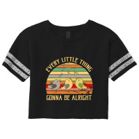 Every Little Thing Is Gonna Be Alright Bird Scorecard Crop Tee | Artistshot