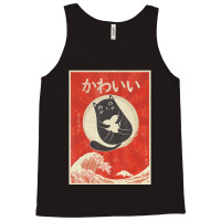 Retro Japanese Anime Cat Kawaii Japanese Word Tank Top | Artistshot