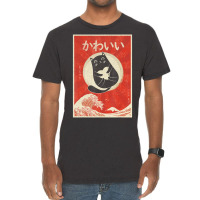 Retro Japanese Anime Cat Kawaii Japanese Word Vintage T-shirt | Artistshot