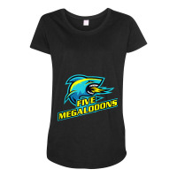 Five Megalodons Content Creator Series 1 - Fire Breath Shark Zip Hoodi Maternity Scoop Neck T-shirt | Artistshot