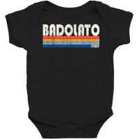 Retro Vintage 70s 80s Style Badolato, Italy Baby Bodysuit | Artistshot