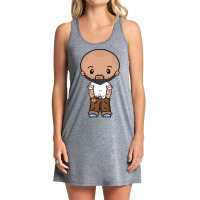 Cute Lgbtq Gay Latin Hispanic Bald Beard Male Fun Rainbow Pocket Gay-b Tank Dress | Artistshot