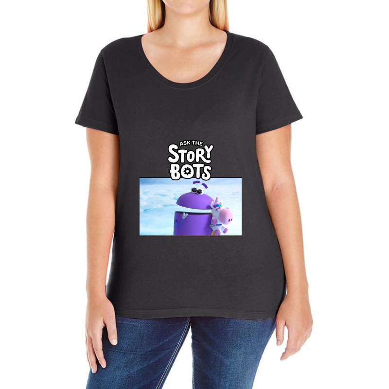 Ask The Storybots Ladies Curvy T-Shirt by bakarjenggotan | Artistshot