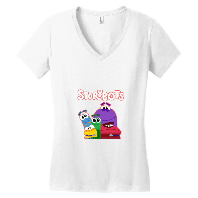 Ask The Storybots Women's V-Neck T-Shirt by bakarjenggotan | Artistshot