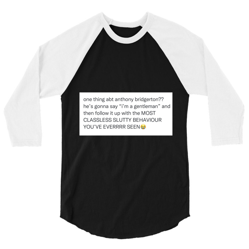 Anthony Bridgerton  Slutty Gentleman 3/4 Sleeve Shirt by NINOZKABAUGHMAN | Artistshot